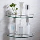 thumbnail image 5 of Monstrate Soporte de pared reforzado en forma de abanico para baño de vidrio con suspensión de estante de esquina Juegos de accesorios de baño Solocapa Espesar, 5 of 6