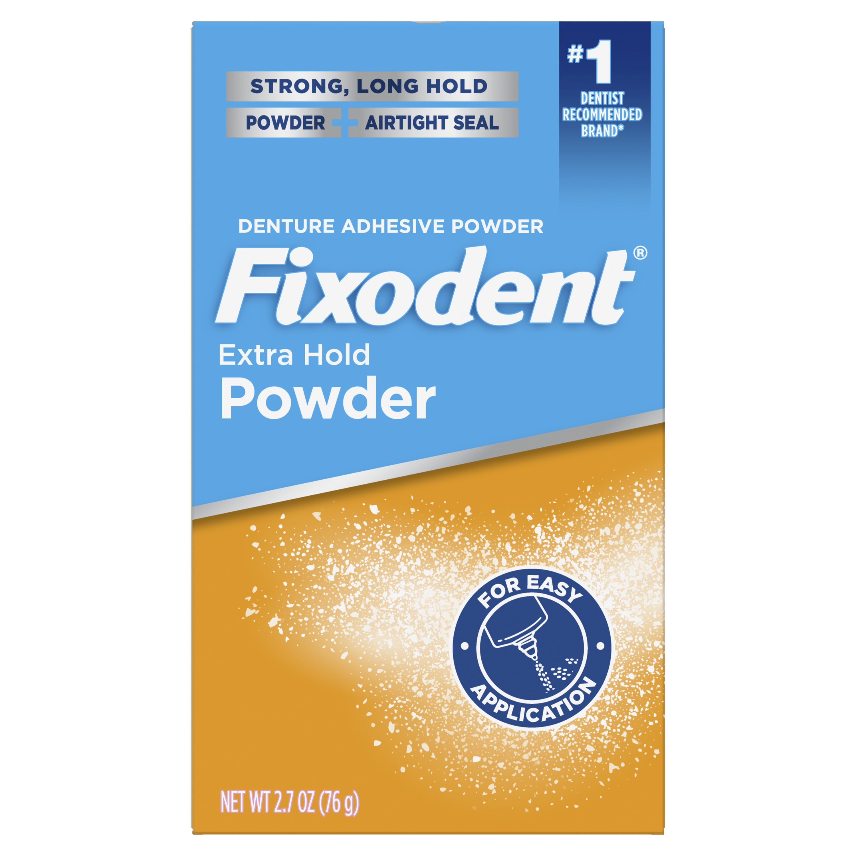 Fixodent Denture Adhesive Powder, Dawn to Dark, Extra Hold 2.7 oz (76 g)