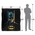 thumbnail image 5 of Batman Blanket, 50"x60", 80 Years Many Faces Silky Touch Sherpa Back Super Soft Throw Blanket, 5 of 5