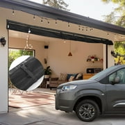 Garage Door Screen, 16x7 Ft Magnetic Closure Heavy Duty Weighted Bottom Garage Screen Doors for 2 Car Garage, Fiberglass Mesh Anti Annoying Animal Out