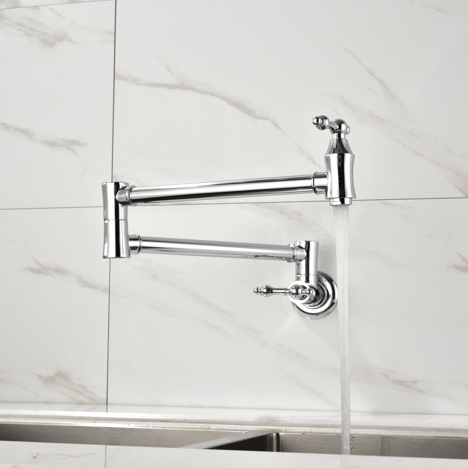 Folding Faucet Wall Mount Pot Filler Faucet