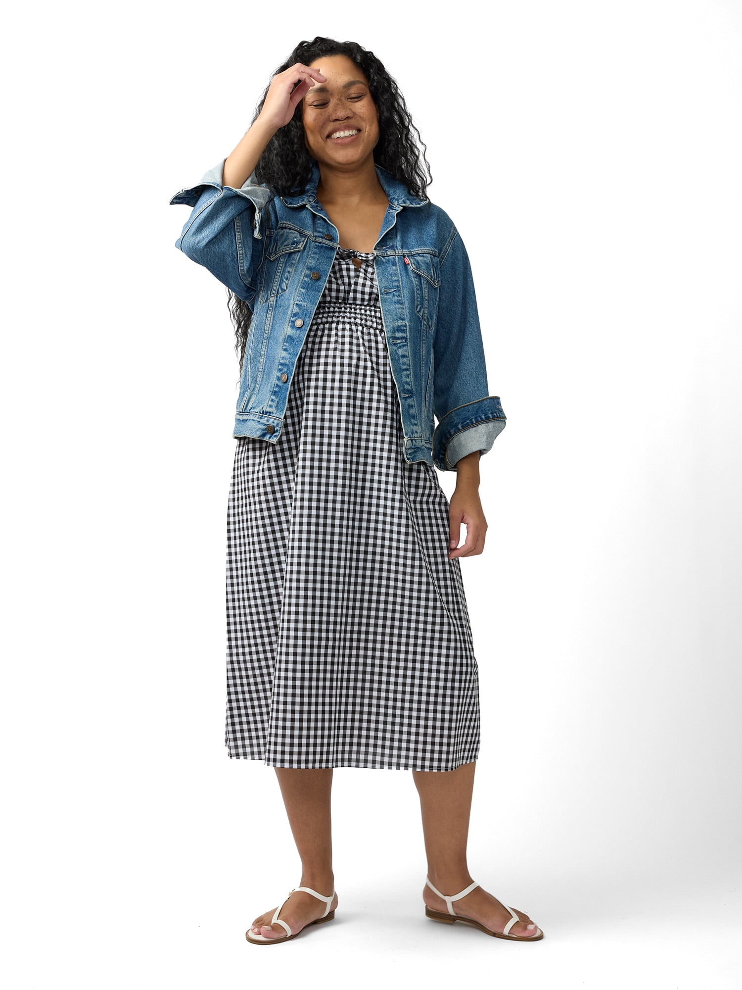 Ingrid & Isabel For Every Belly Women's Maternity Gingham Woven Dress, Size S-XXL