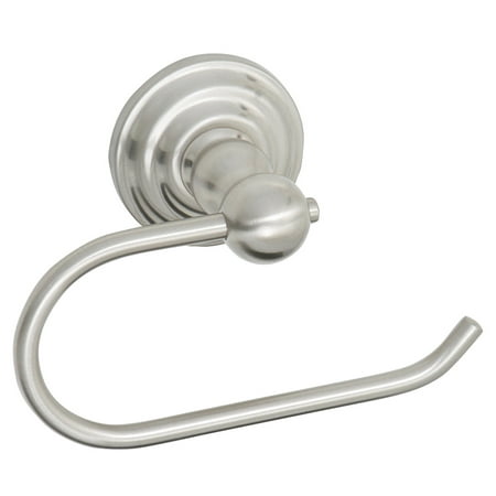 Jado Nickel Toilet Paper Holder - Design House 538371 Calisto Euro Bathroom Wall Mounted Toilet Paper Holder, Satin Nickel Finish