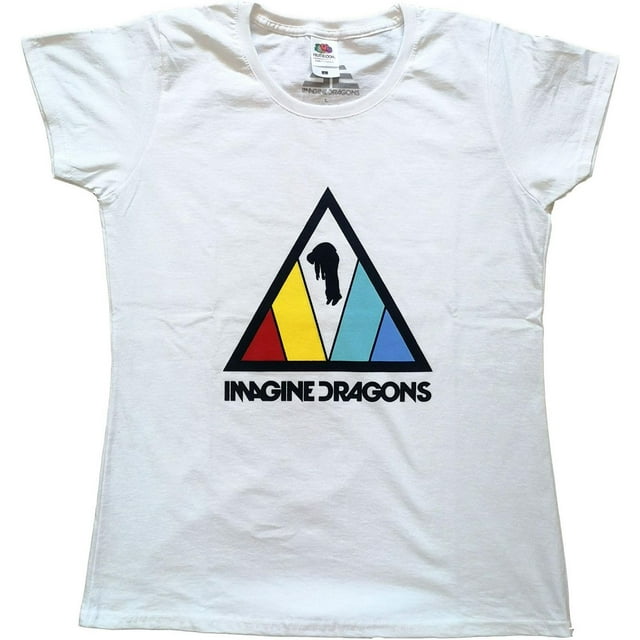Imagine Dragons T-Shirt à Logo Triangle pour Femmes