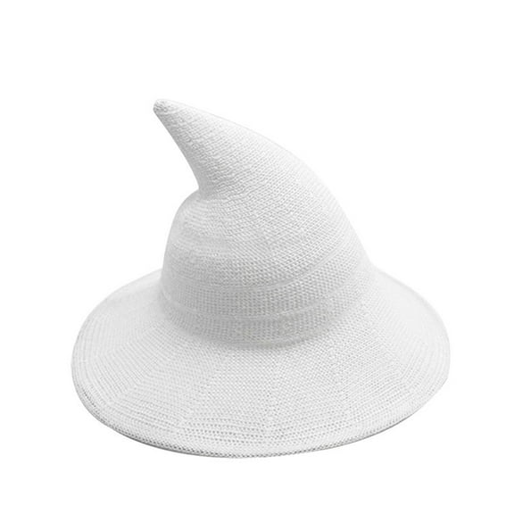 FAWUUDO Women Hat for Wool Hats Wide Brim Spire Knitted Cap Party and Daily