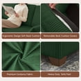thumbnail image 4 of Pingliang Home Corduroy Sectional Sofa with 3 Ottomans, Modern Modular Sofa Couch with Storage Coffee Table Ottoman,4 Seat U-Shaped Couch Sofa for Living Room, Apartment, APT,Office,Studio,Green, 4 of 9