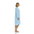 thumbnail image 6 of JEFFRICO Womens Long Sleeve Nightgowns Front Side Pocket Sleepwear Soft Pajama Dress Nightshirts Plus Size, 6 of 8
