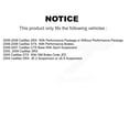 thumbnail image 2 of CMX Front Rear Ceramic Brake Pads Kit for Car Cadillac CTS SRX STS KCX-100416, 2 of 9