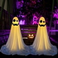 thumbnail image 5 of BGZLEU Halloween Decorations, DIY Spooky Ghosts Halloween Decor with 2 Light Modes, Adjustable Height Halloween Ghost Decorations for Indoor Outdoor, Yard, Porch Home Party, 5 of 8