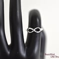 thumbnail image 3 of SS DESIGNS Minimalist Dainty 6mm Infinity Sterling Silver Promise Ring, Women Infinity Ring, Infinity Engagement Ring, Infinity Silver Thumb Ring, 3 of 4