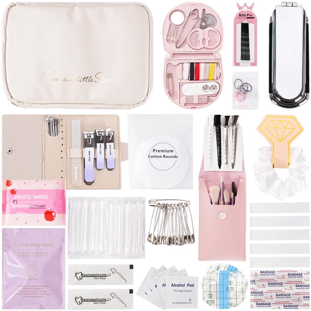 Kit de emergencia para el día de la boda VEAPILS Bride con 39 artículos esenciales