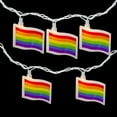 thumbnail image 3 of Northlight Pride Rainbow Flag Patio Light Set - 7.5' White Wire - 10ct, 3 of 6