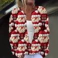 thumbnail image 1 of LOVZFMLL Cardigan pour Femmes Cardigan à Manches Longues Creusé Couleur Unie Veste Décontractée, 1 of 5