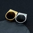 thumbnail image 5 of 14K Yellow Gold the Last Supper Dinner Painting Luxury Hip Hop Square Rings for Men Women Gift Jewelry, 5 of 6