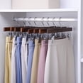 thumbnail image 2 of Perchas de madera para pantalones, faldas y pantalones Nature Smile, 10 unidades, 2 of 8