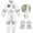 Light Yellow, variant on Boys Outfits&Set Children Space Suit Halloween Astronaut Gloves Holiday Party Attire for Kids
