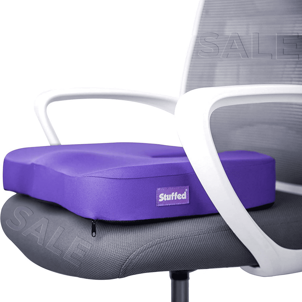 Purple Gel Seat Cushion, Seat Cushion for Office Chair, Chair Cushion