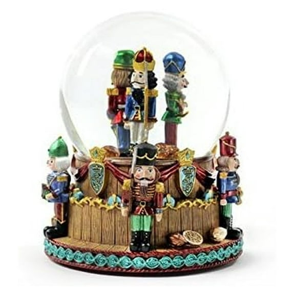Christmas Nutcracker Soldiers Snow Globe