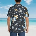 thumbnail image 6 of Easygdp Space Cars Men's Hawaiian Shirts Print Lapel Short Sleeve for Beach, vacation, party, casual occasions - Large, 6 of 9