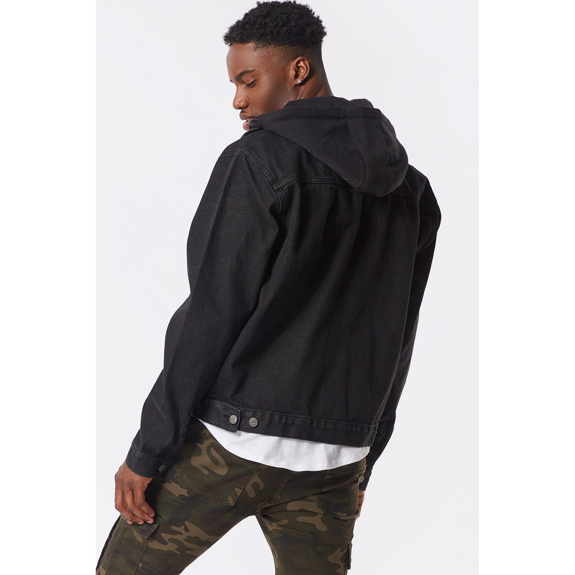 Urban Planet Veste en Jean a Capuche Amovible pour Homme Walmart