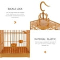 thumbnail image 2 of MasteelfCA 1 Set Bird Cage Plastic Parrot Cockatiel Cage with Standing Pole Hanging Hook, 2 of 8