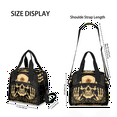 thumbnail image 4 of Herdesigns Funny Insulated Lunch Bag for Women Men Adults Large Reusable Lunch Box Gothic Skull Leakproof Cooler Tote Bags with Adjustable Shoulder Strap, 4 of 7