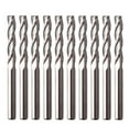 thumbnail image 1 of TFixol 10 piezas 3.175 * 22 brocas de enrutador molino de extremo de vástago espiral No TFixol Bit de enrutador, 1 of 6