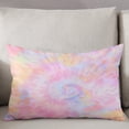 thumbnail image 3 of Rainbow Color Throw Pillow Covers, Fantasy Colorful Ombre Swirl Soft Breathable Pillow Cases with Invisible Zipper for Sleeping, King Size Pillowcases for Couch Bed Sofa Chair 20x36 Inches, 3 of 6