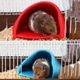 thumbnail image 3 of Pequeña Hamaca de Hámster Animal Doméstico para Jaula Colgando Cama Jaula Juguetes - Azul, 14x13x9.5cm Yinane Cama colgante Hamster Hammock, 3 of 8