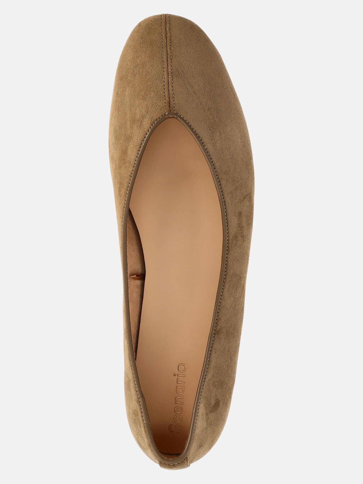 Scenario Women's Faux Suede Ballet Flats