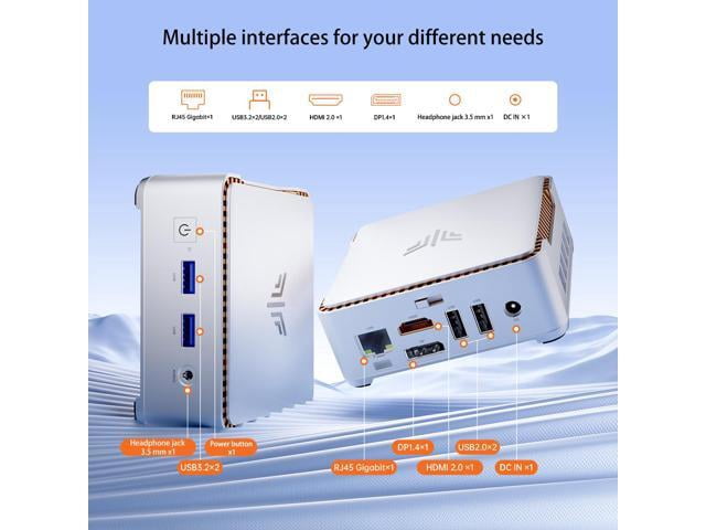 Mini Desktop Computer 4K Mini PC Intel Pentium Silver N5030 (up to 3.1GHz) Mini PC,12GB RAM 256GB M.2 SSD, Windows 11, 4K UHD, WiFi5