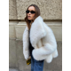 thumbnail image 1 of Abrigo de piel sintética de Color sólido cálido a la moda para mujer, chaqueta de invierno informal gruesa con cuello de manga larga, ropa nueva alta para mujer, 1 of 5