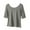 Army Green, variant on HomeGardon Women Shirts Tops for Women Fashion Women's Summer Casual Solid Color Loose 1/2 Sleeve Round-Neck Top,XL-XXL