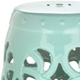 thumbnail image 3 of Safavieh Imperial Vine Indoor/Outdoor Garden Patio Stool, Light Blue, 3 of 4