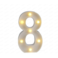 thumbnail image 4 of Warm White Marquee Number Lights | 0-9 Number Lights for Party, Bar, Home, Anniversary Decor; Wall & Table Decorative Marquee Lights; Battery Powered, 4 of 4
