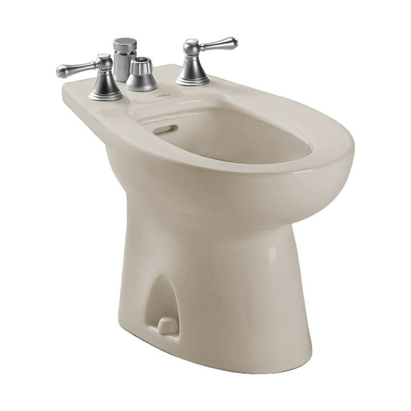 TOTO® Piedmont® Deck Mount Vertical Spray Flushing Rim Bidet, Bone - BT500B#03