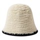 thumbnail image 1 of Desiderio Sombrero Cloche de lana cálido Sombreros de cubo de invierno sólidos, 1 of 5