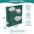 thumbnail image 5 of 3 Ring Binder 1.5 inch Round Rings with Interior Pockets Binders Organizer Office School 2Pack Lush Gardenias, 5 of 10
