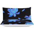 thumbnail image 3 of HAHDAXIA Flower Painting Bedding Solid Comforter Set for All Seasons,3 Pieces(1 Comforter+2 Pillowcases),Soft Microfiber Bedding Set Twin(86"x70"), 3 of 7