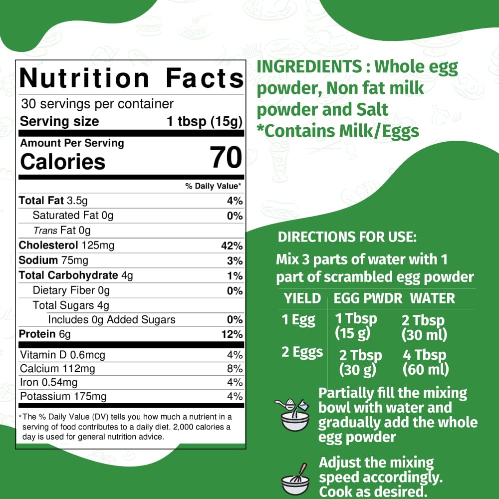 Eggylicious- PACK of 4 - Egg Scramble Mix – Made w/ Hormones Free Whole Eggs/Protein Packed –Easy & Delicious Breakfast - Ideal for Outdoors/Camping/Backpacking- Easy Storing 1 lb Jar
