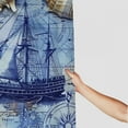 thumbnail image 3 of Orinice Items Nautical Coastal Shower Curtain,Sailboat Compass Lighthouse Beach Decor,Ocean Underwater Theme Shower Curtains for Bathroom,Waterproof Washable Polyester Shower Curtain, 69x72, 3 of 7