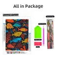 thumbnail image 2 of DIY 5D Diamond Art Cute Cartoon Colorful Fishes Coral Paint with Full Drill Round Diamond Gems Painting by Number Kits for Adults Art Craft Home Wall Decor 11.8x15.8in(1), 2 of 8