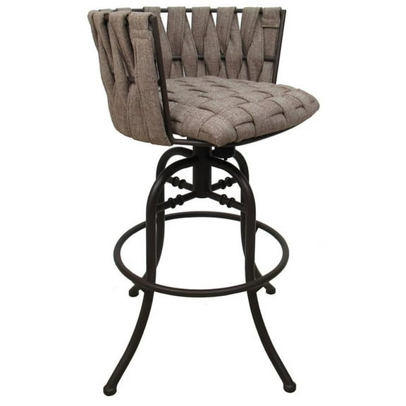 Metalona 30" Swivel Tilt Metal Bar Stool - Basin Beige - Brown
