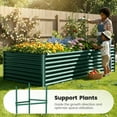 thumbnail image 3 of Quictent 8x4x2 ft Heavy Duty Raised Garden Bed Galvanized Steel Metal Deep Planter Box with 2 Tomato Cages for Outdoor Gardening Green, 3 of 10