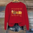 thumbnail image 2 of WEAIXIMIUNG Sweat-Shirt pour Femmes Pull à Capuche Imprimé Lettre Col Rond pour Automne & Hiver, 2 of 3