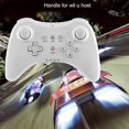 thumbnail image 2 of Controlador profesional para Wii U, mando inalámbrico Ead Gamepad para Nintendo Wii U Joystick de juego analógico dual (blanco), 2 of 5