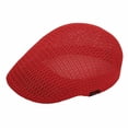 thumbnail image 2 of WITHMOONS Newsboy Ivy Cap Mesh Flat Golf Ascot Driving Hats AM31168 (Red), 2 of 2