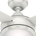 thumbnail image 4 of Hunter Fan Company Sonic 52 Inch Indoor Ceiling Fan with LED Light, White, 4 of 9