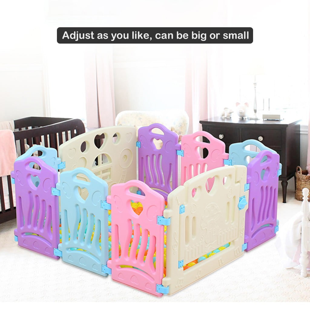 Baby Play Fence Children Activity Center Security Game Bed Home Indoor Outdoor Walmart Com Walmart Com