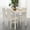 White, variant on 5 Piece Dining Table Set, Modern Faux Marble Tabletop and 4 PU Leather Upholstered Chairs, Rectangle Kitchen Table and Chairs for 4 Persons, Small Dining Set for Bar Dining Room Breakfast Nook